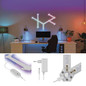 Preview: Emos LED Leuchtenset GoSmart Lines RGBIC 9-teilig 34W dimmbar WiFi Weiß ZIW249R