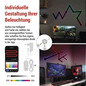 Preview: Emos LED Leuchtenset GoSmart Lines RGBIC 9-teilig 34W dimmbar WiFi Schwarz ZIW269R