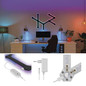 Preview: Emos LED Leuchtenset GoSmart Lines RGBIC 9-teilig 34W dimmbar WiFi Schwarz ZIW269R