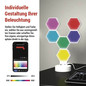 Preview: Emos LED Tischleuchte GoSmart Hexagon RGBIC 6-teilig 5,5W dimmbar WiFi Weiß ZIW426R