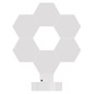 Preview: Emos LED Tischleuchte GoSmart Hexagon RGBIC 6-teilig 5,5W dimmbar WiFi Weiß ZIW426R