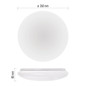 Preview: Emos LED Deckenleuchte Fioni 12W neutralweiss 4000K IP44 Weiß Stahl Ø25,5cm ZM1120