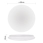 Preview: Emos LED Deckenleuchte Fioni 24W neutralweiss 4000K IP44 Weiß Stahl Ø39cm ZM1122