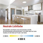 Preview: Emos LED Anbauleuchte, Deckenleuchte Flori 18W neutralweiss 4000K Weiß Ø29cm ZM1400
