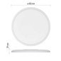 Preview: Emos LED Anbauleuchte, Deckenleuchte Flori 22W neutralweiss 4000K Weiß Ø42cm ZM1401