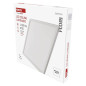 Preview: Emos LED Anbauleuchte, Deckenleuchte Flori 18W neutralweiss 4000K Weiß 29x29cm ZM1402