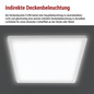 Preview: Emos LED Anbauleuchte, Deckenleuchte Flori 18W neutralweiss 4000K Weiß 29x29cm ZM1402