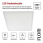 Preview: Emos LED Anbauleuchte, Deckenleuchte Flori 22W neutralweiss 4000K Weiß 42x42cm ZM1403