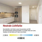 Preview: Emos LED Anbauleuchte, Deckenleuchte Flori 22W neutralweiss 4000K Weiß 42x42cm ZM1403