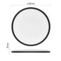Preview: Emos LED Anbauleuchte, Deckenleuchte Flori 22W neutralweiss 4000K Schwarz Ø42cm ZM1405