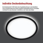 Preview: Emos LED Anbauleuchte, Deckenleuchte Flori 22W neutralweiss 4000K Schwarz Ø42cm ZM1405