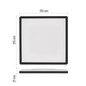 Preview: Emos LED Anbauleuchte, Deckenleuchte Flori 18W neutralweiss 4000K Schwarz 29x29cm ZM1406