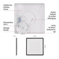 Preview: Emos LED Anbauleuchte, Deckenleuchte Flori 22W neutralweiss 4000K Schwarz 42x42cm ZM1407