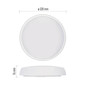 Preview: Emos LED Deckenleuchte Fleri 20W einstellbar CCT warm-/neutral-/tageslichtweiss 3000K/4000K/6500K Bewegungsmelder IP65 Weiß Ø30cm ZM3012