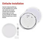 Preview: Emos LED Deckenleuchte Fleri 20W einstellbar CCT warm-/neutral-/tageslichtweiss 3000K/4000K/6500K Bewegungsmelder IP65 Weiß Ø30cm ZM3012