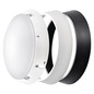 Preview: Emos LED Wandleuchte Zuri 14W warmweiss 3000K IP54 Schwarz Weiß Ø21,5cm ZM3130