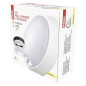 Preview: Emos LED Wandleuchte Zuri 14W warmweiss 3000K Bewegungsmelder IP54 Schwarz Weiß Ø21,5cm ZM3131