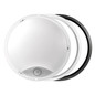 Preview: Emos LED Wandleuchte Zuri 14W neutralweiss 4000K Bewegungsmelder IP54 Schwarz Weiß Ø21,5cm ZM3231