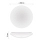 Preview: Emos LED Deckenleuchte Tivi 5,2W neutralweiss 4000K IP44 Weiß Stahl Ø28cm ZM3405