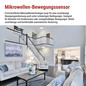 Preview: Emos LED Deckenleuchte Tivi 8,6W neutralweiss 4000K Bewegungsmelder IP44 Weiß Stahl Ø32,5cm ZM3406M