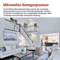 Preview: Emos LED Deckenleuchte Tivi 12,5W neutralweiss 4000K Bewegungsmelder IP44 Weiß Stahl Ø38cm ZM3408M