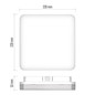 Preview: Emos LED Deckenleuchte Tori 15W neutralweiss 4000K IP54 Weiß 22x22cm ZM4323