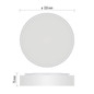 Preview: Emos LED Anbauleuchte, Deckenleuchte Rori 17W CCT warm-/neutralweiss 2700K/3500K/4000K Bewegungsmelder Weiß Stahl Ø31cm ZM4400