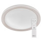 Preview: Emos LED Deckenleuchte Sabi 30W CCT warm-/tageslichtweiss 2700K/6500K dimmbar Fernbedienung Weiß Stahl 40cm ZM5111