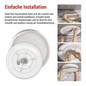 Preview: Emos LED Deckenleuchte Sabi 30W CCT warm-/tageslichtweiss 2700K/6500K dimmbar Fernbedienung Weiß Stahl 40cm ZM5111