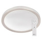 Preview: Emos LED Deckenleuchte Sabi 45W CCT warm-/tageslichtweiss 2700K/6500K dimmbar Fernbedienung Weiß Stahl 50cm ZM5112
