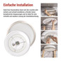 Preview: Emos LED Deckenleuchte Sabi 45W CCT warm-/tageslichtweiss 2700K/6500K dimmbar Fernbedienung Weiß Stahl 50cm ZM5112