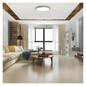 Preview: Emos LED Deckenleuchte Sabi 45W CCT warm-/tageslichtweiss 2700K/6500K dimmbar Fernbedienung Weiß Stahl 50cm ZM5112
