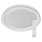 Preview: Emos LED Deckenleuchte Remi 45W CCT warm-/tageslichtweiss 2700K/6500K dimmbar Fernbedienung Weiß Stahl 51cm ZM5113