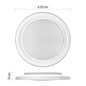 Preview: Emos LED Deckenleuchte Remi 45W CCT warm-/tageslichtweiss 2700K/6500K dimmbar Fernbedienung Weiß Stahl 51cm ZM5113