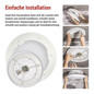 Preview: Emos LED Deckenleuchte Remi 45W CCT warm-/tageslichtweiss 2700K/6500K dimmbar Fernbedienung Weiß Stahl 51cm ZM5113