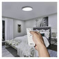 Preview: Emos LED Deckenleuchte Remi 45W CCT warm-/tageslichtweiss 2700K/6500K dimmbar Fernbedienung Weiß Stahl 51cm ZM5113