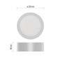 Preview: Emos LED Anbauleuchte, Deckenleuchte Nexxo 7,6W CCT warm-/neutralweiss 3000K/3500K/4000K Weiß Stahl Ø12cm ZM5123