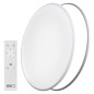 Preview: Emos LED Deckenleuchte Alvi 24W CCT warm-/tageslichtweiss 2700K/6500K dimmbar Fernbedienung Weiß Stahl Ø36cm ZM5165