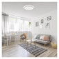 Preview: Emos LED Deckenleuchte Alvi 24W CCT warm-/tageslichtweiss 2700K/6500K dimmbar Fernbedienung Weiß Stahl Ø36cm ZM5165