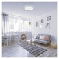 Preview: Emos LED Deckenleuchte Alvi 24W CCT warm-/tageslichtweiss 2700K/6500K dimmbar Fernbedienung Weiß Stahl Ø36cm ZM5165