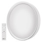 Preview: Emos LED Deckenleuchte Ilvi 30W CCT warm-/tageslichtweiss 2700K/6500K dimmbar Fernbedienung Weiß Stahl Ø40cm ZM5168