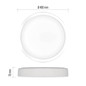 Preview: Emos LED Deckenleuchte Ilvi 30W CCT warm-/tageslichtweiss 2700K/6500K dimmbar Fernbedienung Weiß Stahl Ø40cm ZM5168