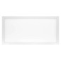 Preview: Emos LED Deckenleuchte Rivi 25W CCT warm-/tageslichtweiss 2700K/6000K dimmbar Fernbedienung Weiß Aluminium 29,5x59,5cm ZM5172