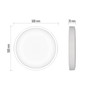 Preview: Emos LED Deckenleuchte GoSmart 45W CCT warm-/tageslichtweiss 2700K/6500K dimmbar Fernbedienung WiFi Weiß Stahl Ø50cm ZM5192