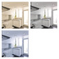 Preview: Emos LED Anbauleuchte, Deckenleuchte Nexxo 12,5W CCT warm-/neutralweiss 3000K/3500K/4000K Nickel poliert Stahl Ø17cm ZM5233