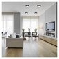 Preview: Emos LED Anbauleuchte, Deckenleuchte Nexxo 12,5W CCT warm-/neutralweiss 3000K/3500K/4000K Schwarz Stahl Ø17cm ZM5333