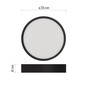 Preview: Emos LED Anbauleuchte, Deckenleuchte Nexxo 21W CCT warm-/neutralweiss 3000K/3500K/4000K Schwarz Stahl Ø22,5cm ZM5343