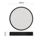 Preview: Emos LED Anbauleuchte, Deckenleuchte Nexxo 28,5W CCT warm-/neutralweiss 3000K/3500K/4000K Schwarz Stahl Ø30cm ZM5353