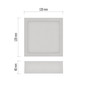 Preview: Emos LED Anbauleuchte, Deckenleuchte Nexxo 7,6W CCT warm-/neutralweiss 3000K/3500K/4000K Weiß Stahl 12x12cm ZM6123