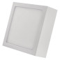 Preview: Emos LED Anbauleuchte, Deckenleuchte Nexxo 7,6W neutralweiss 4000K Weiß Stahl 12x12cm ZM6125
